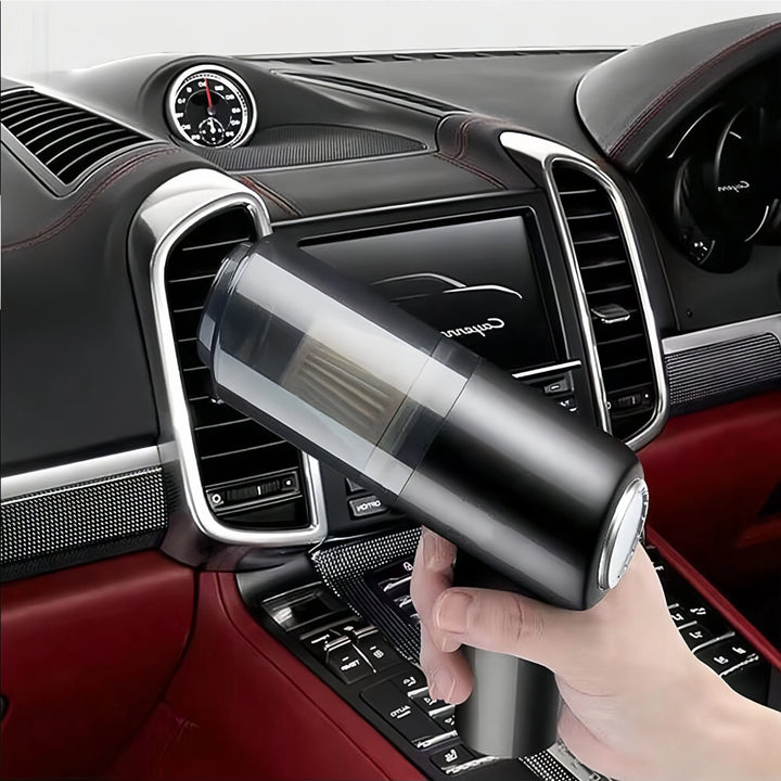 Mini Car Vacuum & Blower – Wireless Charging High Power Dual Suction Interior