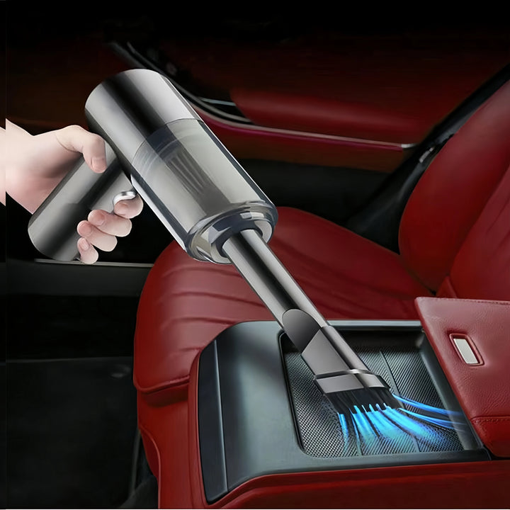 Mini Car Vacuum & Blower – Wireless Charging High Power Dual Suction Interior