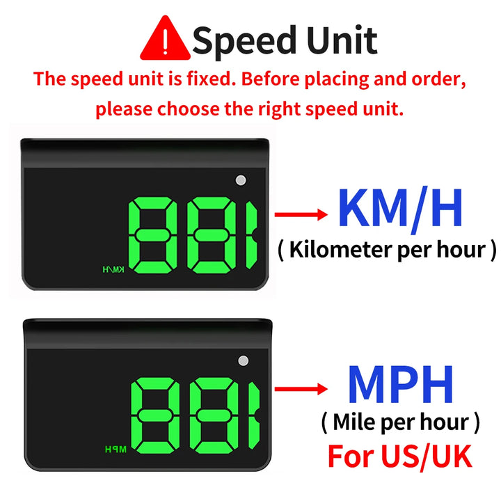 Universal Car HUD Speedometer