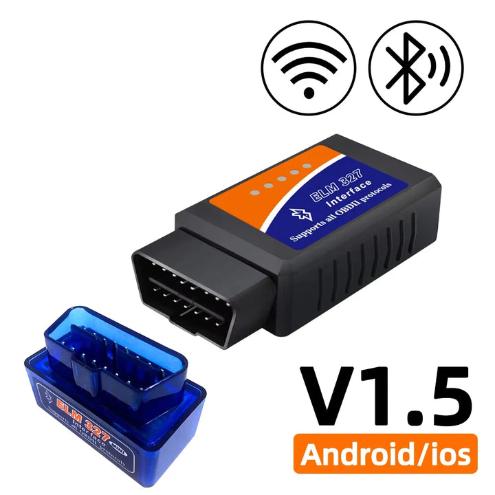 ELM327 OBD2 Scanner V1.5 – WiFi & Bluetooth Car Diagnostic Code Reader iOS