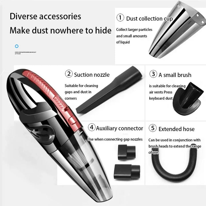 AutoClean Pro™ Handheld Wireless Car Vacuum Cleaner