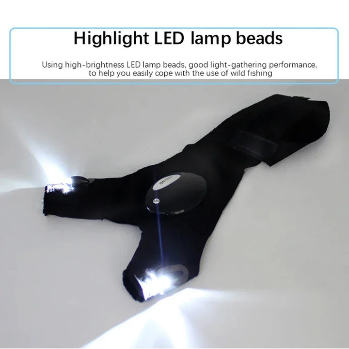 LumiGrip LED Fingerless Gloves