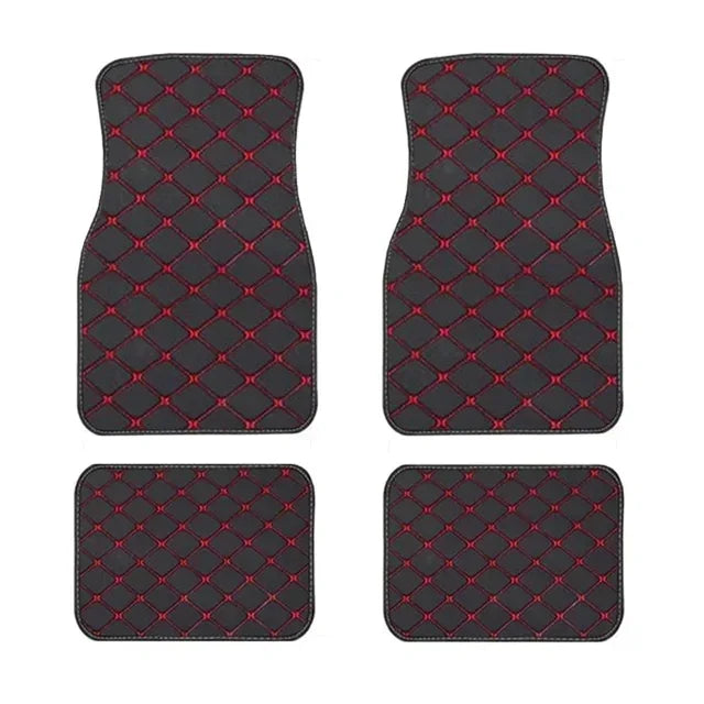 LuxGuard™ 4PCS Universal Leather Car Floor Mat Set