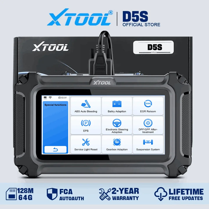 XTOOL D5S Full System Diagnostic Scanner with 16+ Reset Services