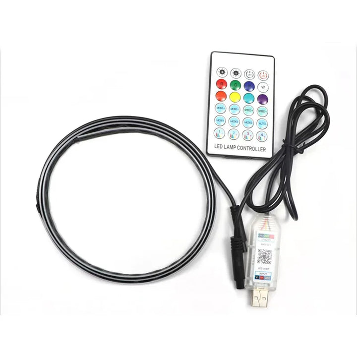 RGB LED Car Interior Ambient Light Kit – APP Remote Acrylic Dashboard Strips
