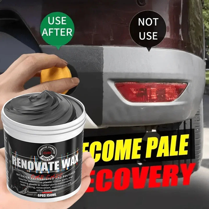 ReviveBlack – Car Bumper & Trim Restorer Paste for Plastic & Synthetic Leather