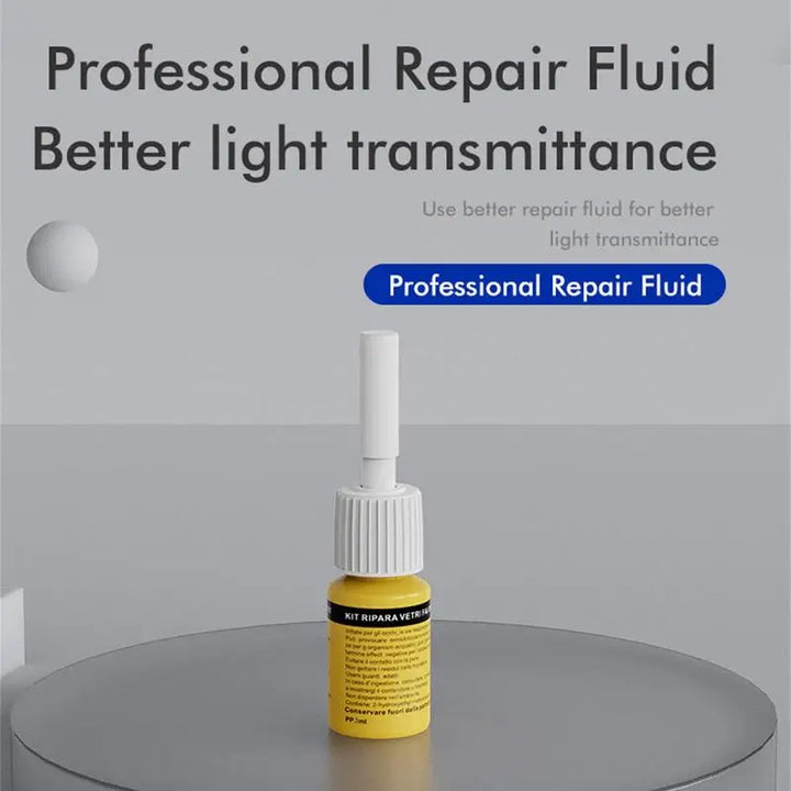 Car Windshield Repair Fluid Kit – Resin Sealer for Cracks & Scratches DIY Fix