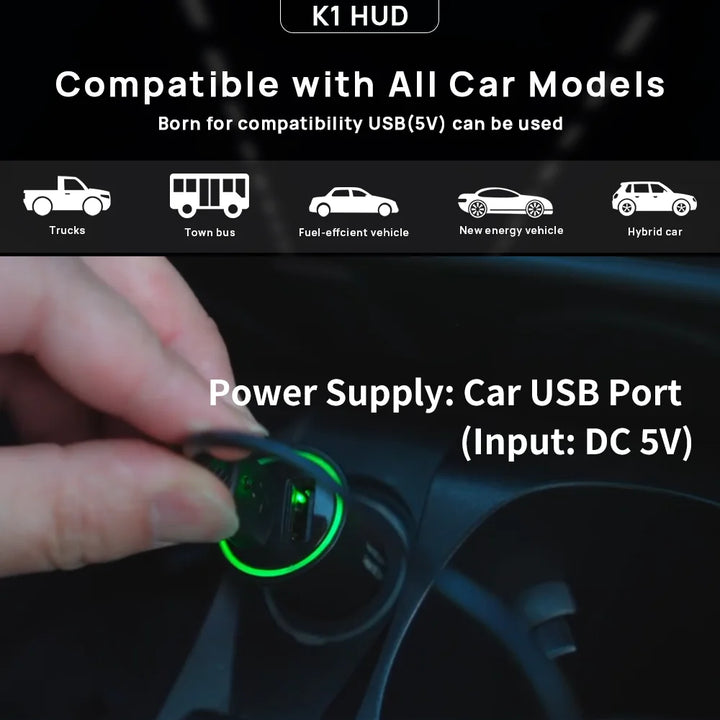Universal Car HUD Speedometer