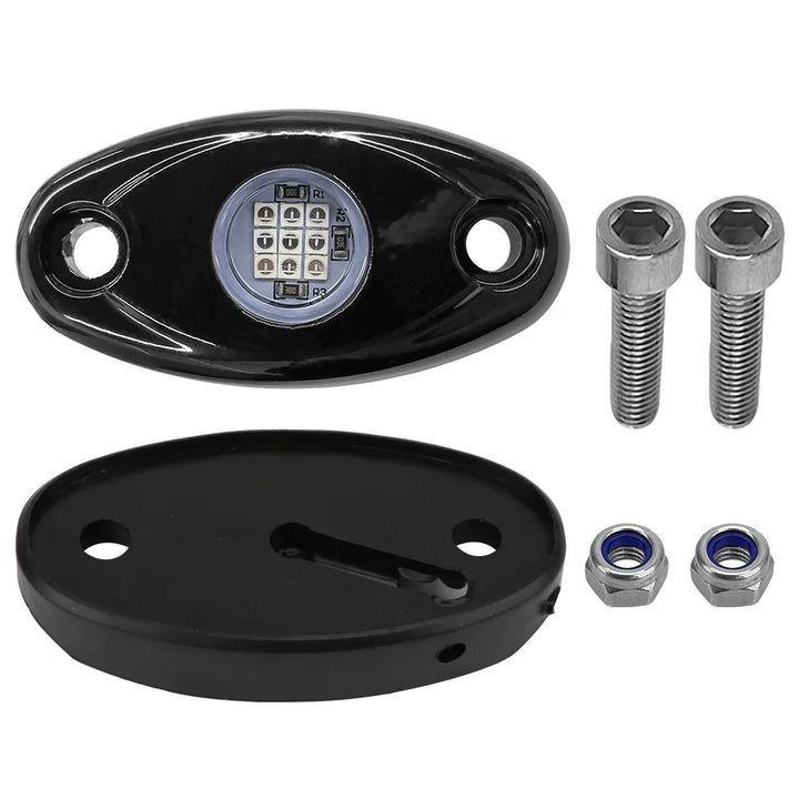 Waterproof LED Rock Lights – Underbody Glow Jeep ATV Truck SUV Off-Road Pair