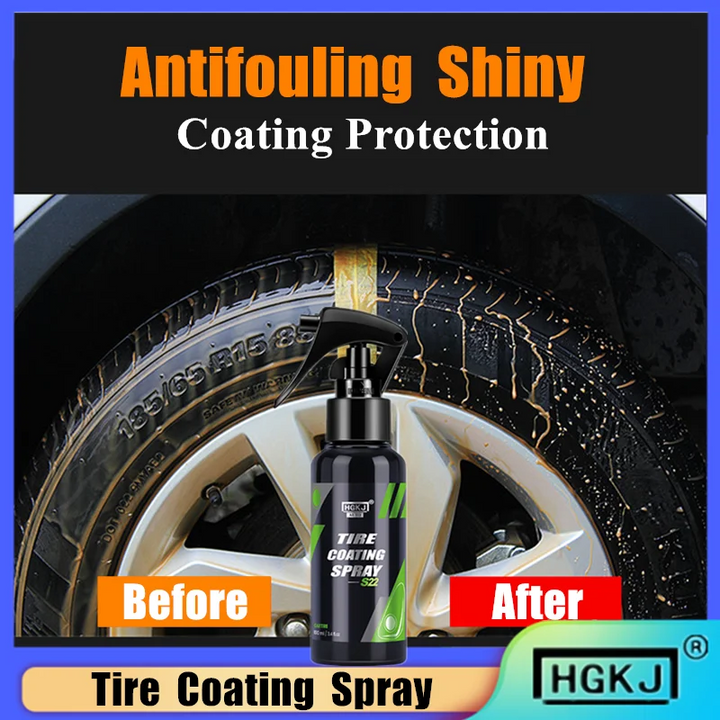 TireGlow Restore™ – Deep Black Tire Shine & Protector
