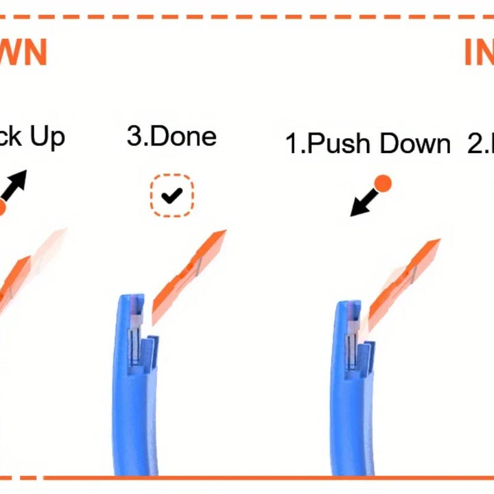 Car Sticker & Film Removal Scraper Set – Paint-Safe Plastic Multi-Use Blade Tool