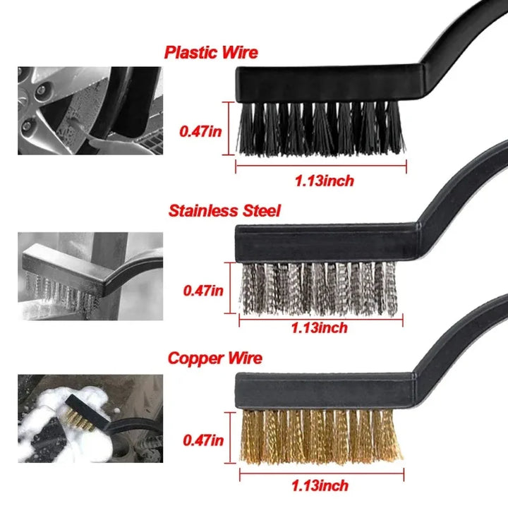 Auto Detail Brush Kit – Vents Gap & Interior Crevice Cleaning Set for Cars