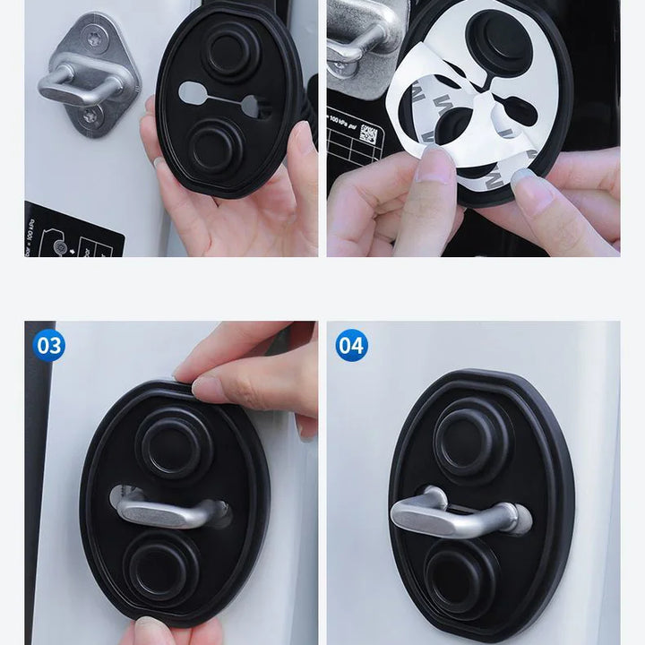 SilentSeal™ Pro – Shock-Absorbing Car Door Latch Cushions