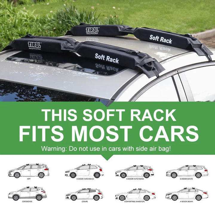 AdventureLoad™ Foldable Roof Luggage Rack – Universal Soft Carrier for Cars & Camping