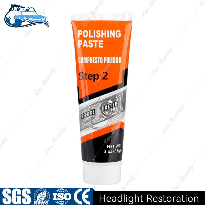 Headlight Restorer Kit – UV Liquid Clears Hazy Yellow & Oxidized Headlight Lens