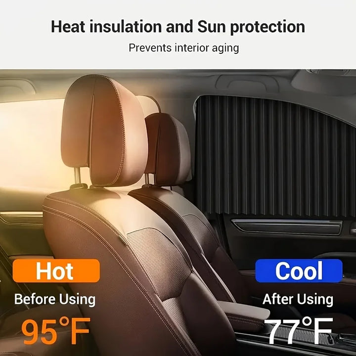SunGuard Pro™ Adjustable Magnetic Car Window Shades