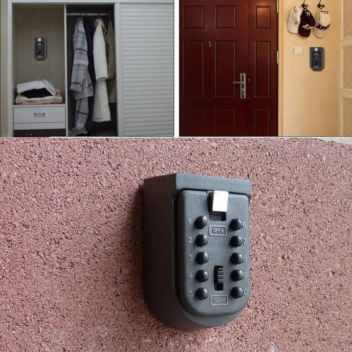 ELESABOX SecureKey 10-Digit Wall-Mounted Key Safe