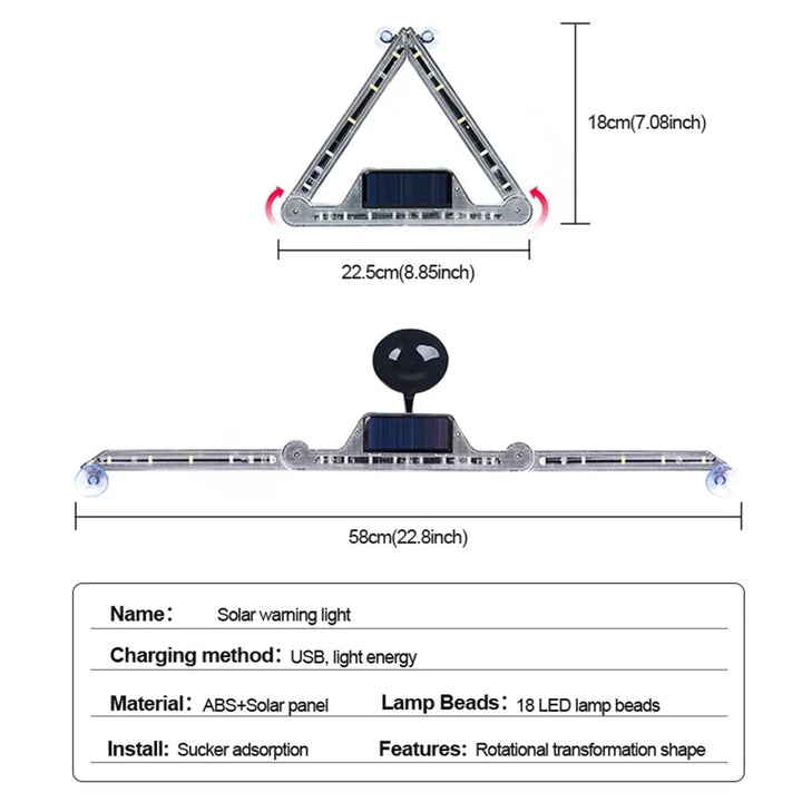 SafeBeam™ Solar LED Emergency Warning Light