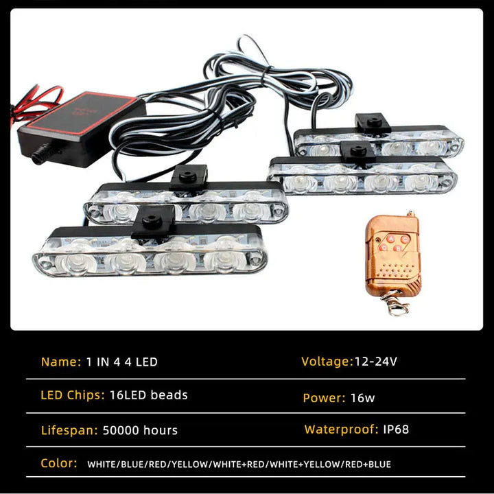 LumiGuard™ 4-in-1 Wireless Emergency Strobe Light