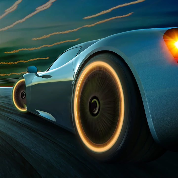 GlowRide™ Luminous Tire Valve Caps – Night Glowing Wheel Decor