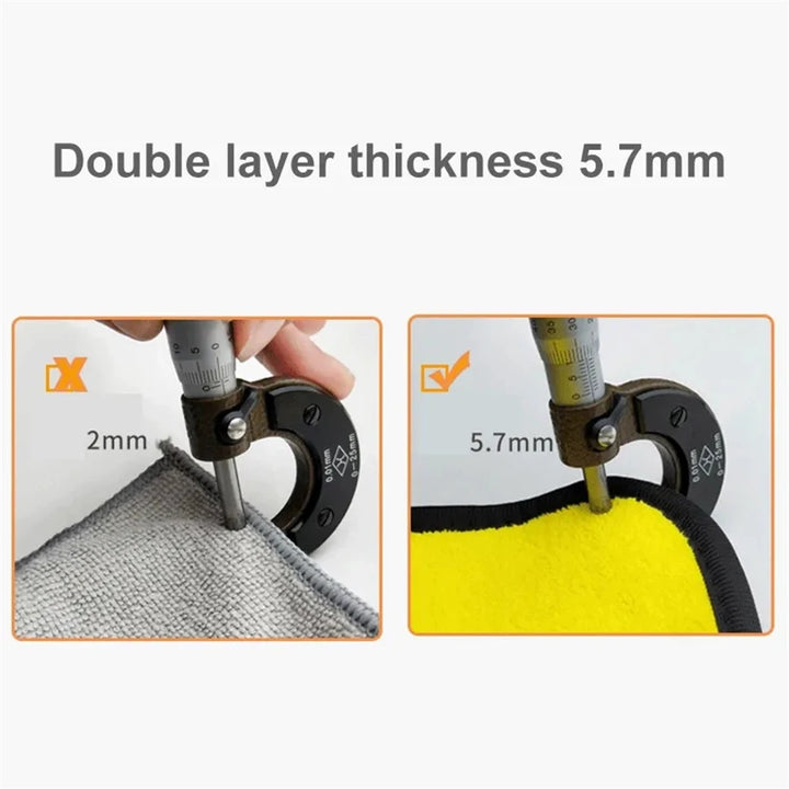 Thick Microfiber Car Drying Towel – Dual-Layer Streak-Free Cloth Pack Options