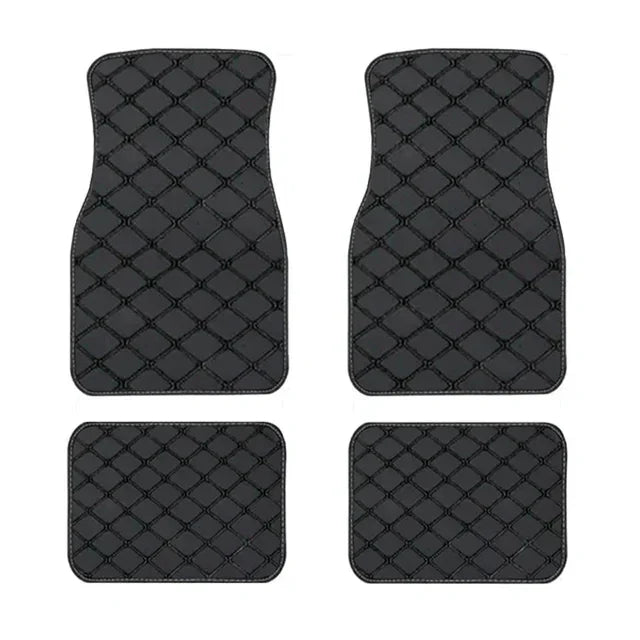 LuxGuard™ 4PCS Universal Leather Car Floor Mat Set