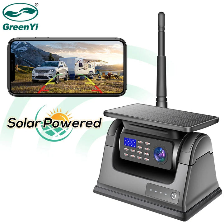 Solar Magnetic Backup Camera 5G WiFi – 1080P IR Night Vision Trucks & RVs