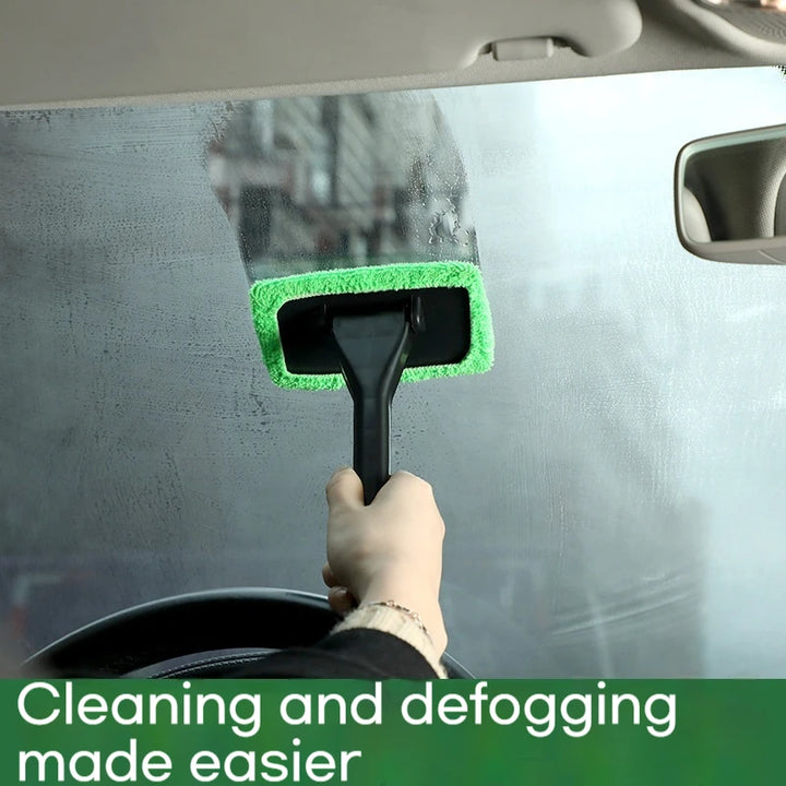 Long-Handle Car Windshield Cleaning Brush – Interior Glass Wiper & Wash Tool