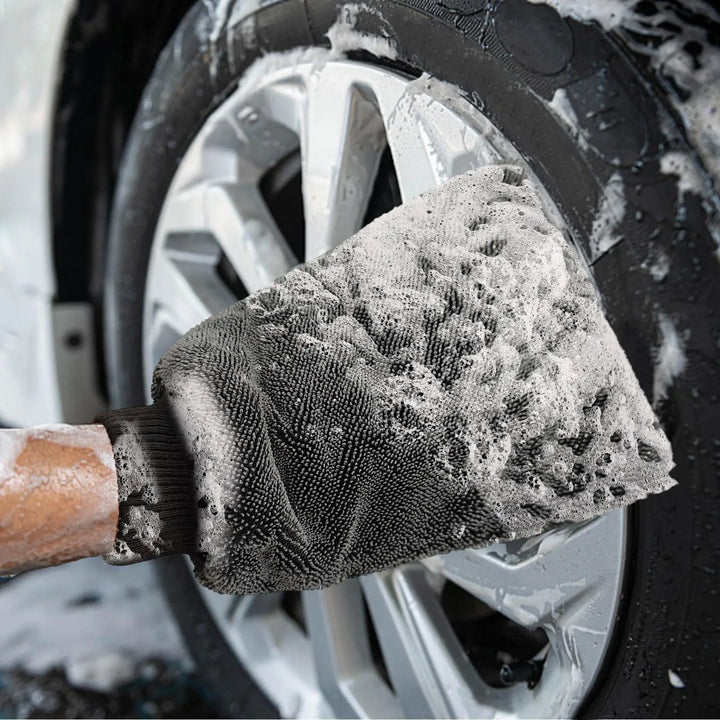 Microfiber Car Wash Mitt – Scratch-Free Absorbent Glove for Truck SUV & Sedan