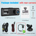 3-Channel Dash Cam 1080P – Front Rear & Interior Car DVR Black Box Recorder
