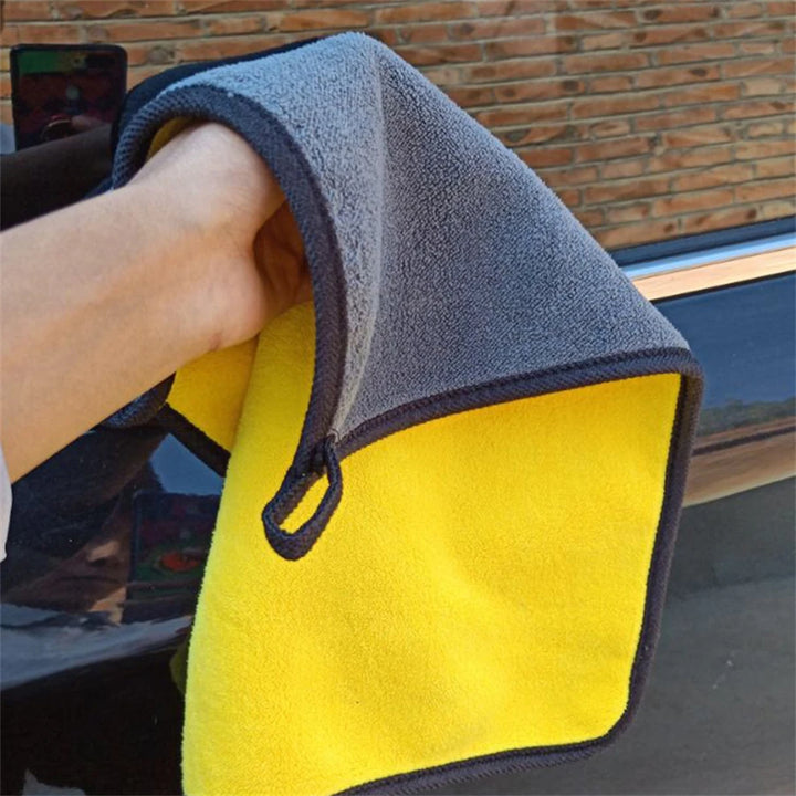 Thick Microfiber Car Drying Towel – Dual-Layer Streak-Free Cloth Pack Options