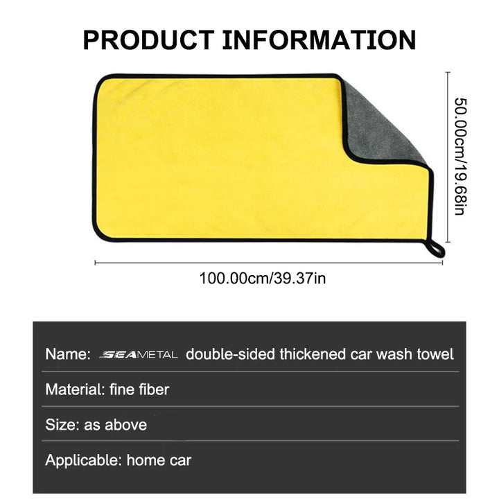 Premium Microfiber Car Drying Towel – Scratch-Free Ultra-Absorbent Detailing