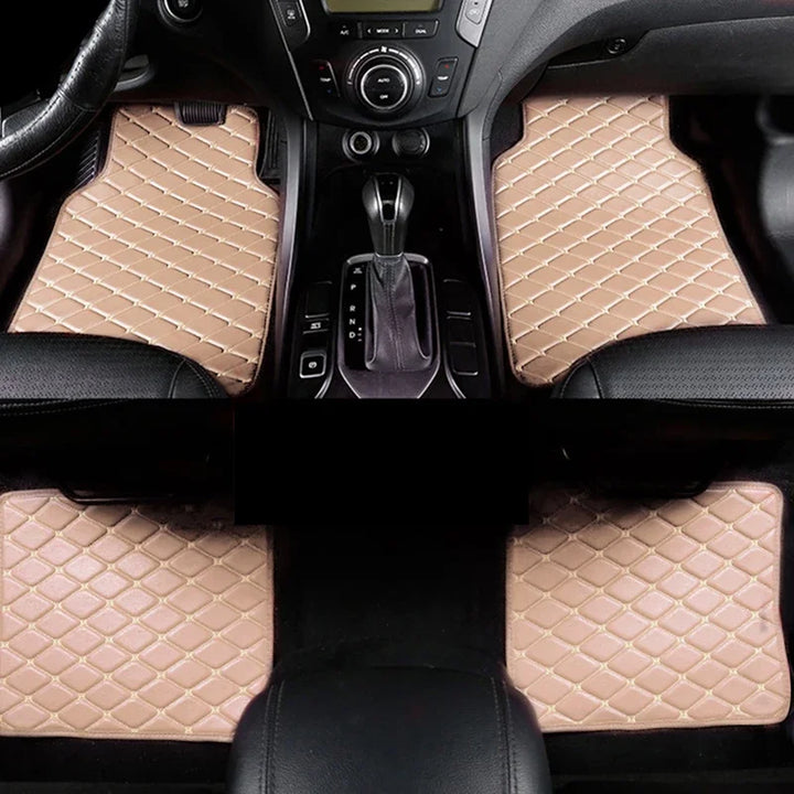 LuxGuard™ 4PCS Universal Leather Car Floor Mat Set