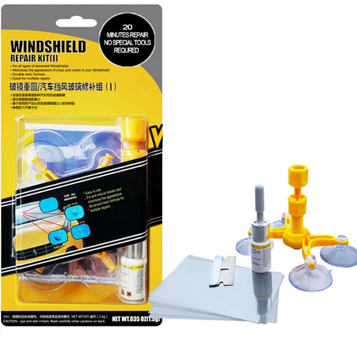 Windshield Repair Kit – Quick-Fix Resin Sealer for Cracked Glass & Polishing
