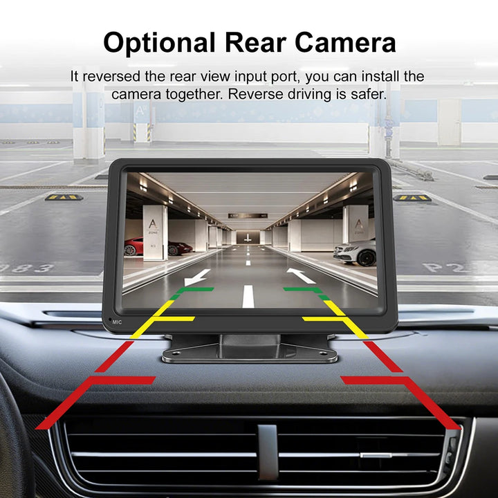 7-Inch Portable Wireless CarPlay Car Stereo – FM WiFi Bluetooth AUX USB