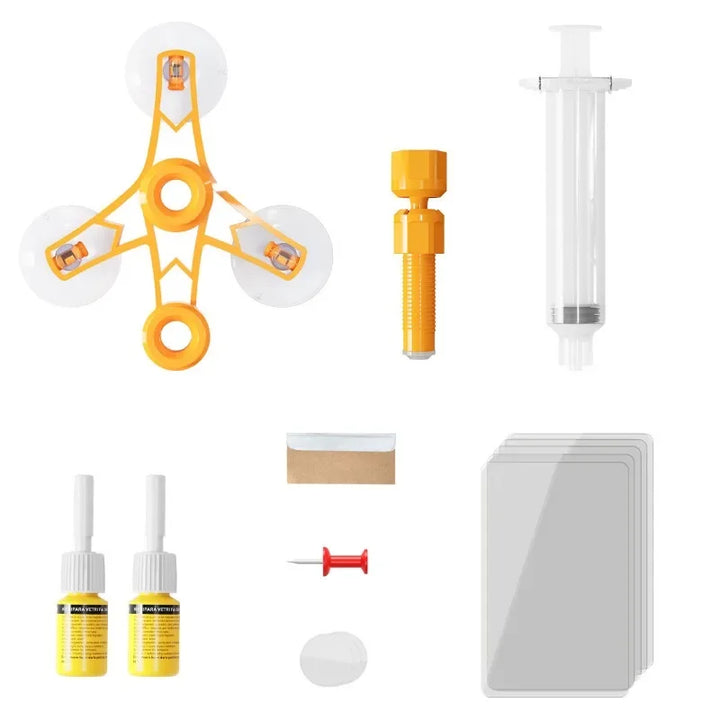 Windshield Crack Repair Kit – DIY Cure Glue for Car Glass Chip & Scratch Fix