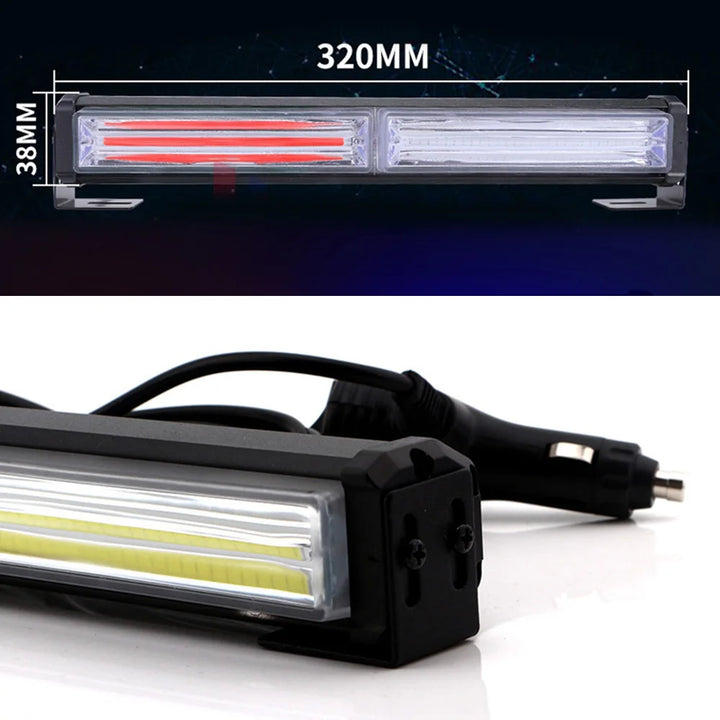 LED Strobe Beacon Warning Light – Multi-Color Grille Flash 12-24V Emergency