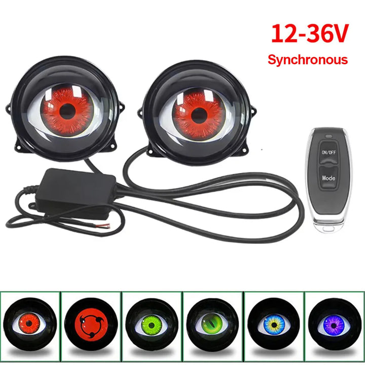 LumiX™ 3-Inch RGB Demon Eye Headlights