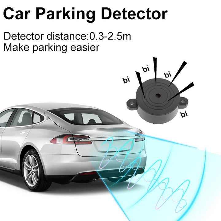 Car Parking Sensor Kit 22mm – 4 Sensors Reverse Radar Buzzer Alert 12 Colors