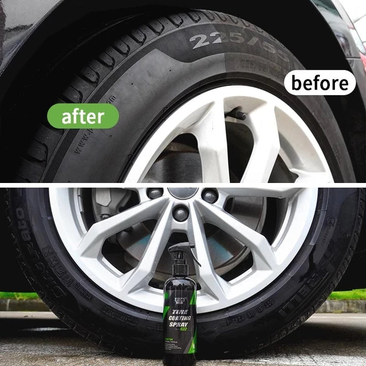 TireGlow Restore™ – Deep Black Tire Shine & Protector