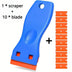Car Sticker & Film Removal Scraper Set – Paint-Safe Plastic Multi-Use Blade Tool