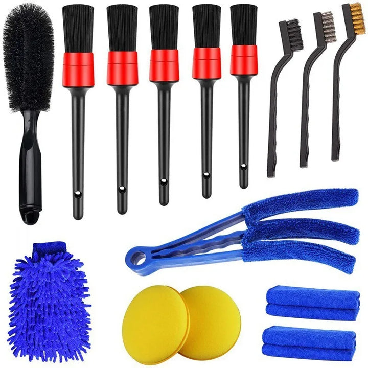 Auto Detail Brush Kit – Vents Gap & Interior Crevice Cleaning Set for Cars