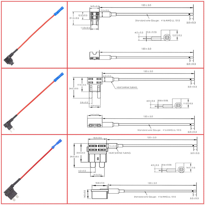 Add-a-Circuit Fuse Tap Adapter – ATC/ATM/APS Standard & Mini Blade 3-Type