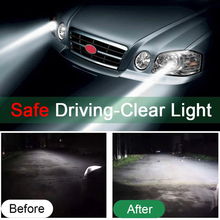 Headlight Restoration Polish Kit – Oxidation & Scratch Remover Paste Foggy Lens