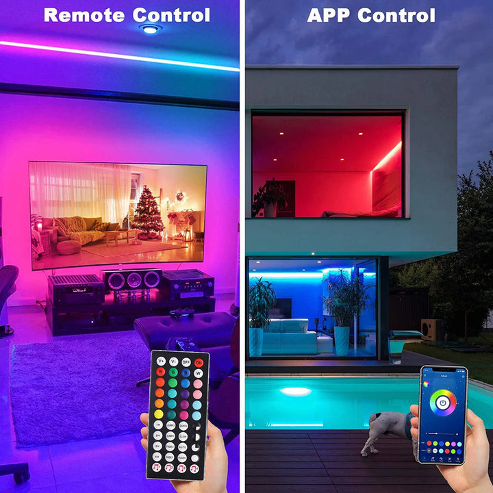 USB 5V RGB LED Strip Lights – Music Sync Remote Control Flexible Ribbon Lamp