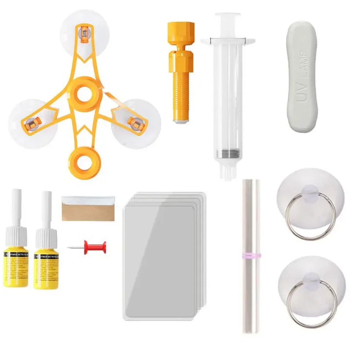 Windshield Crack Repair Kit – DIY Cure Glue for Car Glass Chip & Scratch Fix