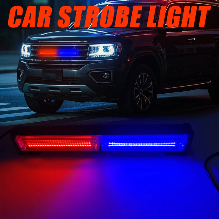 LED Strobe Beacon Warning Light – Multi-Color Grille Flash 12-24V Emergency