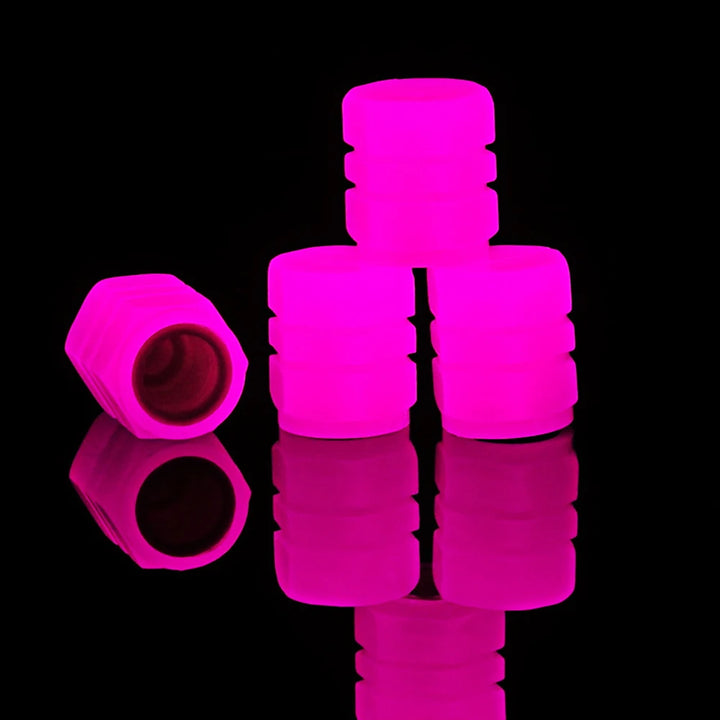 GlowRide™ Luminous Tire Valve Caps – Night Glowing Wheel Decor