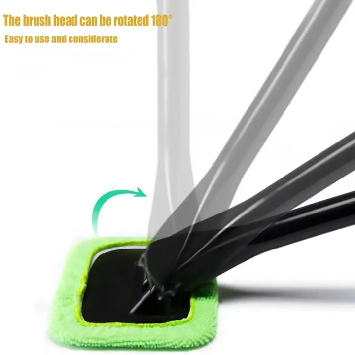 Long-Handle Car Windshield Cleaning Brush – Interior Glass Wiper Wash Tool
