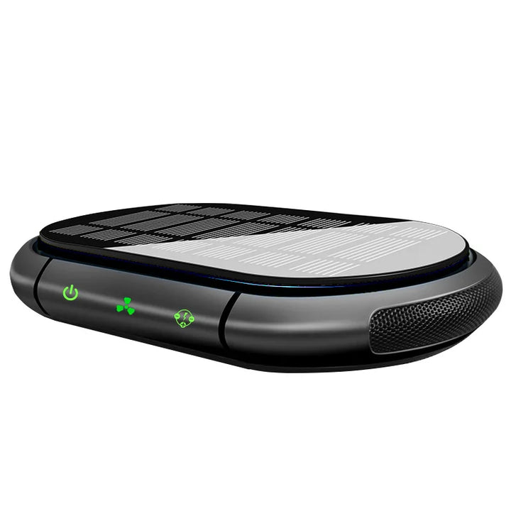 Solar Car Air Purifier USB Rechargeable – Negative Ion Deodorizer Odor Remover